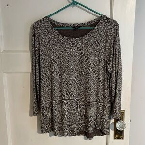 Lucky Brand large gray tunic